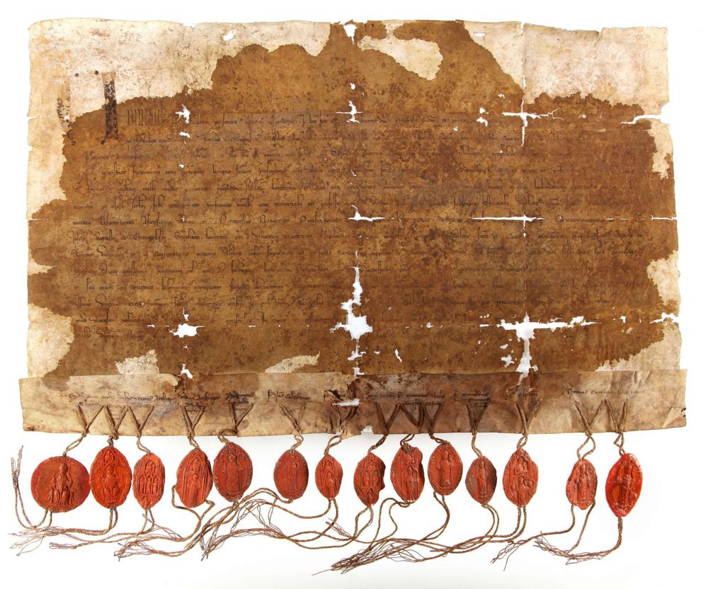 Lettres d'indulgence en faveur du chapitre Saint-Urbain de Troyes (1299)