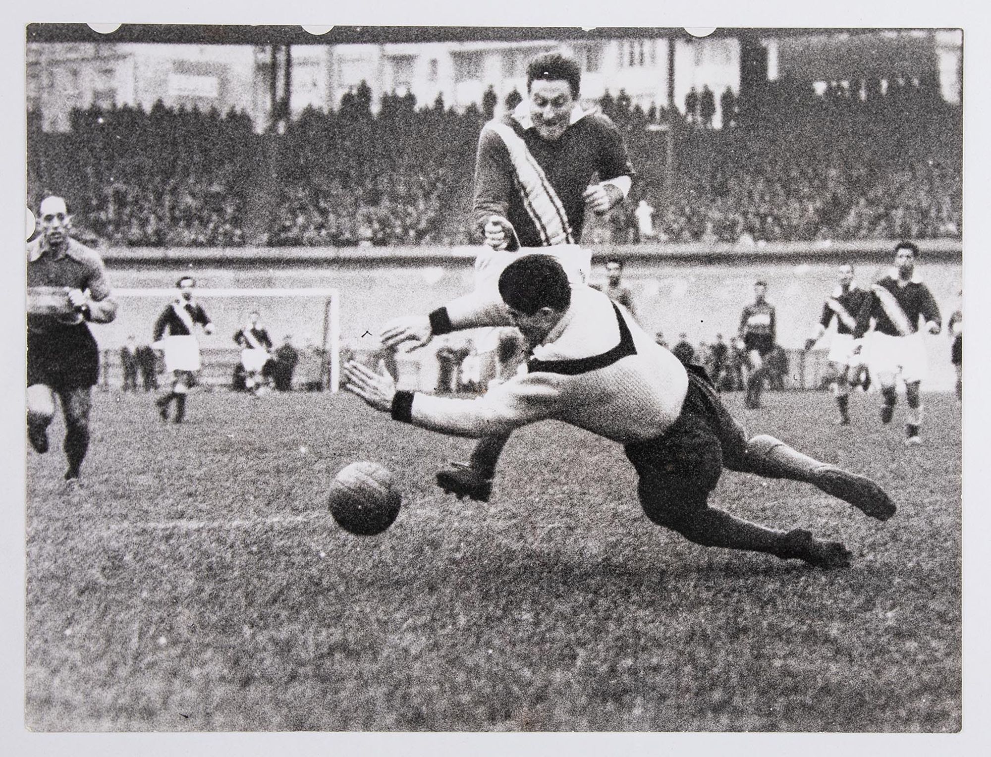 Pierre Flamion, joueur de l'Association sportive Troyes-Sainte-Savine, lors d'une action. Match à identifier.