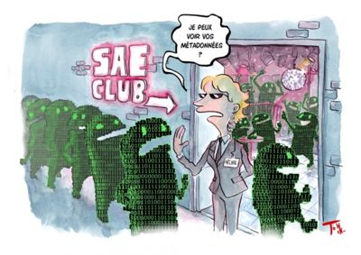 Un club sous surveillance - Le "SAE Club" (Creative Commons BY-NC-SA Antonin Lebrun & AAF).