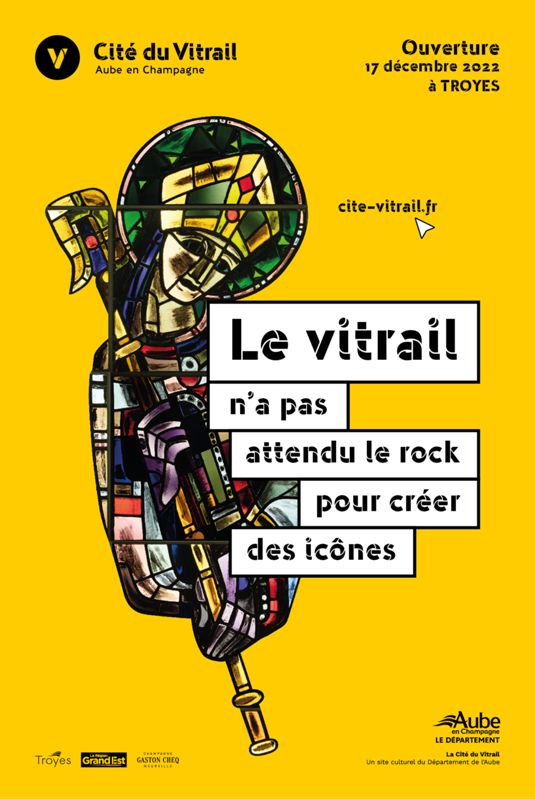 Affiche d'ouverture de la Cité du Vitrail