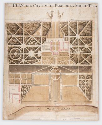 144 J 875 : plan du château (XVIIIe siècle)