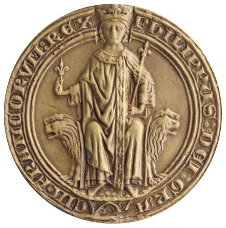 Sceau de majesté de Philippe IV le Bel, roi de France (1285-1314)